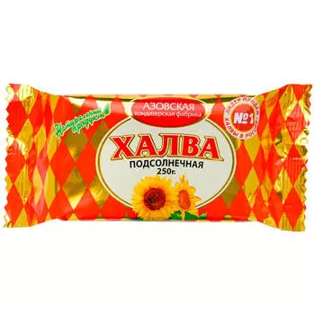 Халва подсолнечная 250г Азовская КФ