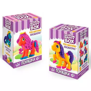 Happy Box поняшки фигурка и карамель в коробочке 18г сладкая сказка