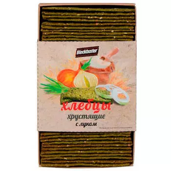 Хлебцы блокбастер 130 г хрустящие с луком