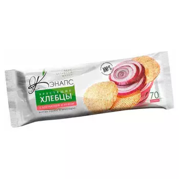 Хлебцы хрустящие Кэнапс с клетчаткой и луком 70г