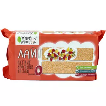 Хлебцы Молодцы лайт 70г ржаные молодец