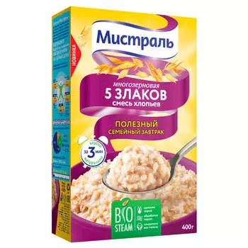 Хлопья Мистраль 400г 5 злаков