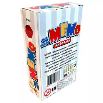 Игра карточная плэйленд мемо животные