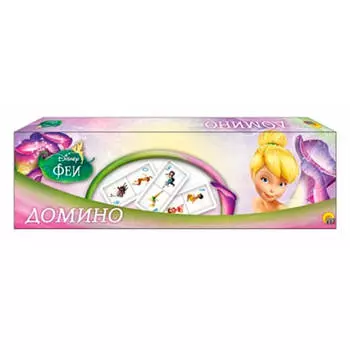Игра настольная Рыжий Кот домино Disney феи-4 ин-1724