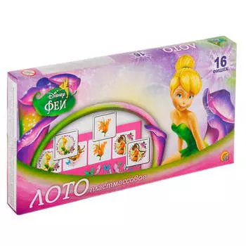Игра настольная Рыжий Кот лото Disney феи-3 ин-1595