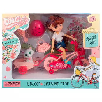 Игровой набор кукла лора на прогулке 58002