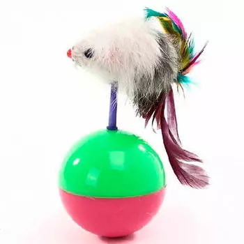 Игрушка для кошек Европа мячик с мышкой 5,5х11см ks3001