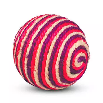 Игрушка для кошек из сизали шар д9,5 см