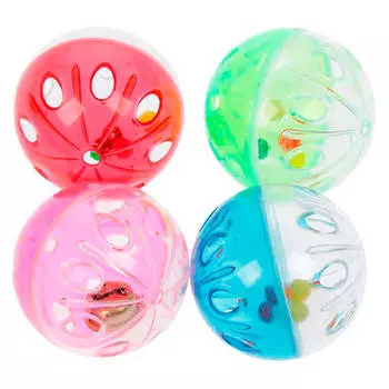 Игрушка для кошек набор 2шт пластмассовых шаров 4см 12202