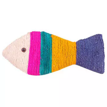 Игрушка для кошек сизалевая рыбка 12см 71109