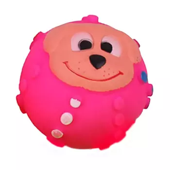 Игрушка для собак Европа еж с пищалкой 7.5cm пвх розовый kt3053