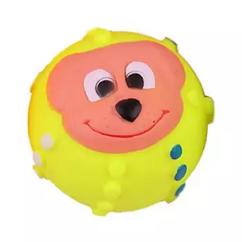 Игрушка для собак Европа еж с пищалкой 7.5cm пвх желтый kt3053