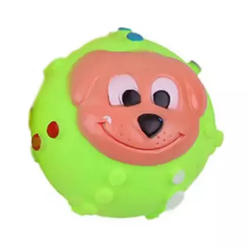 Игрушка для собак Европа еж с пищалкой 7.5cm пвх зеленый kt3053