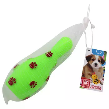 Игрушка для собак Европа кегля с пищалкой 14,5см пвх зеленый kt3039