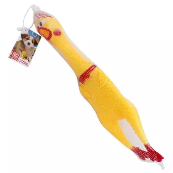 Игрушка для собак Европа курица с пищалкой 39см пвх kt3006