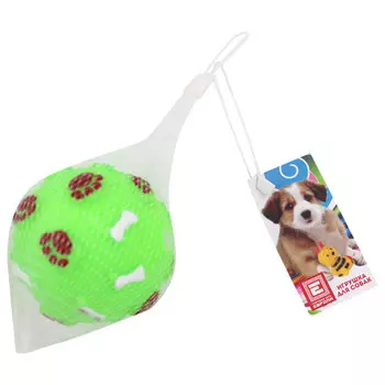 Игрушка для собак Европа мяч с пищалкой 7,5см пвх зеленый kt3009