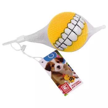 Игрушка для собак Европа мяч с зубами 8cm пвх оранжевый kt3059