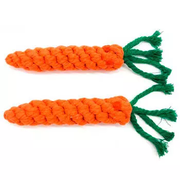 Игрушка для собак морковка 15см 1004