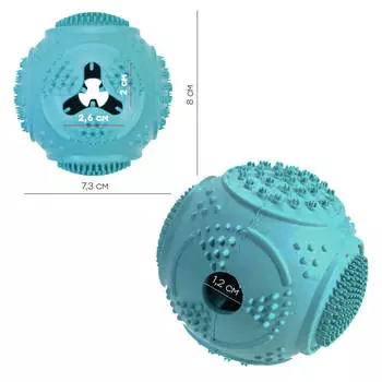 Игрушка-кормушка для собак Европа 7,7см голубой