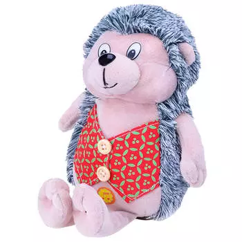 Игрушка мягкая ежик в жилетке звук 20см mp-071814
