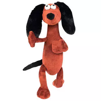 Игрушка мягкая гнутики барбос-черный нос 22см в/к mt-042017-4-22