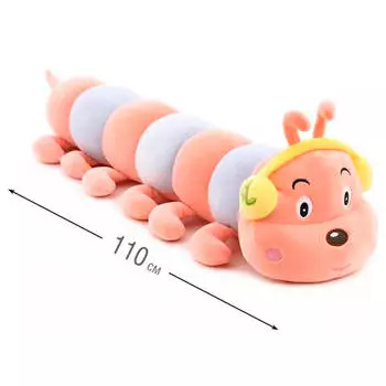 Игрушка мягкая Хуада гусеница 110см розовый mg743