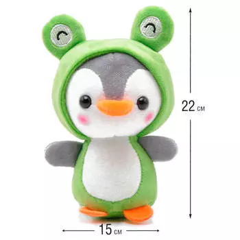 Игрушка мягкая Хуада пингвин 22см зеленый mg734
