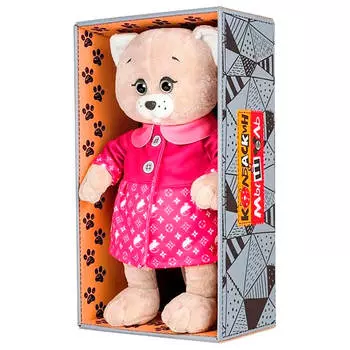 Игрушка мягкая Колбаскин и Мышель мышель в розовом пальто 20см в/к mt-mrt101710-20