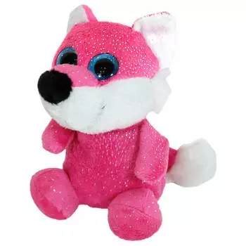 Игрушка мягкая лисенок 12*10*9см розовый мн17529с