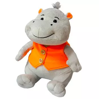 Игрушка мягкая макси плей бегемотик саша улыбчивый звук 23 см mp-hh-c6813 m