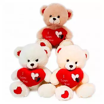 Игрушка мягкая медведь с сердцем