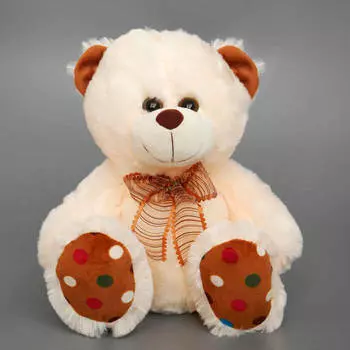 Игрушка мягкая Мишка Бантик 31см белый ч03176