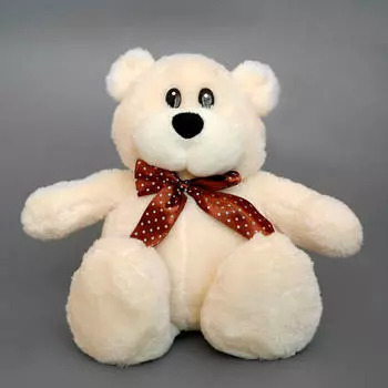 Игрушка мягкая Мишка Барон 28см белый ч03191