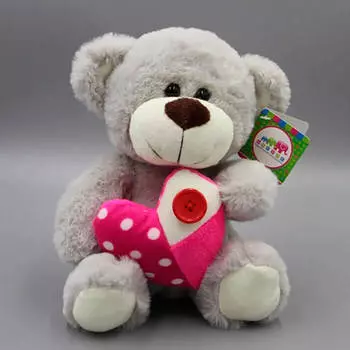 Игрушка мягкая Мишка Тутси 20см серый ч09033