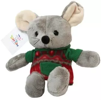 Игрушка мягкая мышонок в свитере 21см leo18-741a