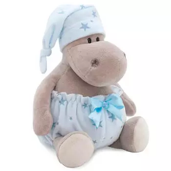 Игрушка мягкая Orange Toys бегемот добрые сны 20см