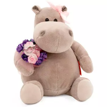 Игрушка мягкая оранж тойс бегемот волшебный вечер 15 см mc1997-155/15