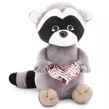 Игрушка мягкая оранж тойс енотик дэйзи нежное сердце 15 см 278