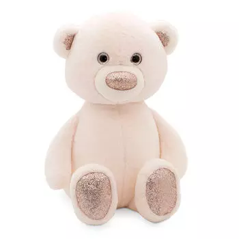 Игрушка мягкая пушистик медвежонок молочный 35 см