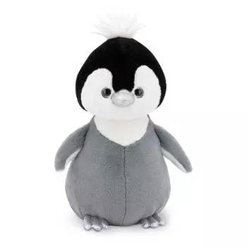 Игрушка мягкая пушистик пингвиненок серый 60 см