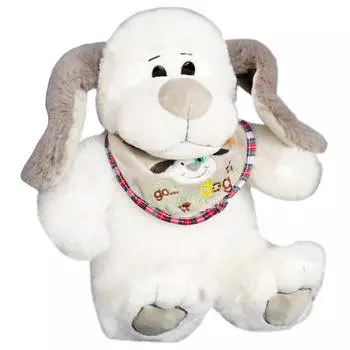 Игрушка мягкая собака снежок 22 см