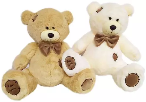 Игрушка мягкая той энд джой медведь с бантом 28см 1-4754-28