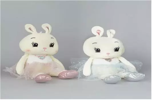 Игрушка мягкая зайка 50 см ассорти
