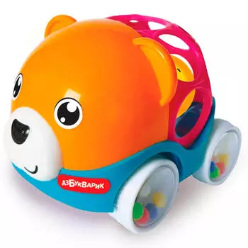 Игрушка музыкальная азбукварик люленьки зверята-хохотуши мишка 2815
