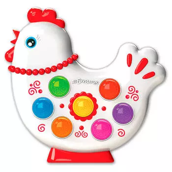 Игрушка развивающая Азбукварик веселушки курочка