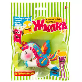 Игрушка развивающая Bondibon Сквиш Жмяка: летающий единорог ВВ3610