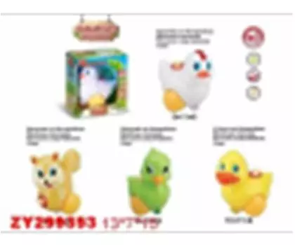 Игрушка развивающая джамбо зверюшки веселые песенки свет/звук 13*7*15см в/к jb201527