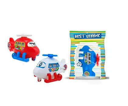 Игрушка вертолет с механическим заводом BESTценник 50754