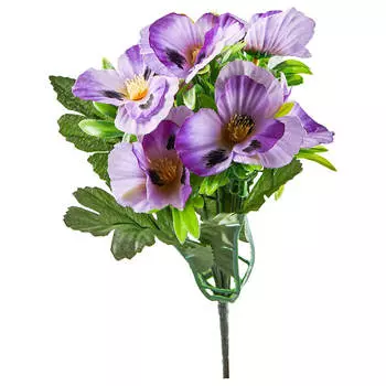 Искусственные цветы Анютины глазки