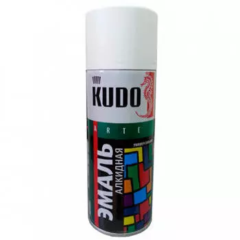 Эмаль 500мл глянцевая белая ku-1001